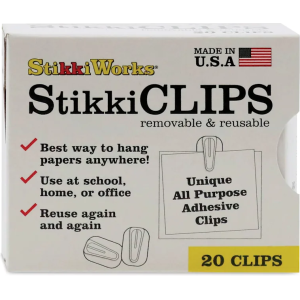 StikkiWorks StikkiClips Adhesive Clips